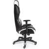 Кресло NORDEN F1 геймерское, хром, экокожа, цвет черный с белыми вставками фото 3