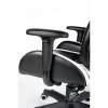 Кресло NORDEN F1 геймерское, хром, экокожа, цвет черный с белыми вставками фото 9