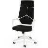 Кресло NORDEN IQ White Black для руководителя, белый пластик, ткань, цвет черный фото 1