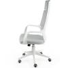 Кресло NORDEN IQ White Grey для руководителя, белый пластик, ткань, цвет серый фото 3