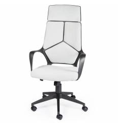Кресло NORDEN IQ Black Grey для руководителя, черный пластик, ткань, цвет серый