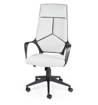 Кресло NORDEN IQ Black Grey для руководителя, черный пластик, ткань, цвет серый