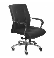 Кресло Бюрократ _Boss-Low/BLACK для руководителя, цвет черный
