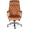 Кресло NORDEN Bond Brown для руководителя, хром, экокожа, цвет рыже-коричневый фото 2