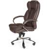 Кресло NORDEN Versa Dark Brown для руководителя, хром, экокожа, цвет темно-коричневый фото 3