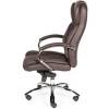 Кресло NORDEN Versa Dark Brown для руководителя, хром, экокожа, цвет темно-коричневый фото 4