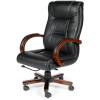 Кресло NORDEN Consul Leather для руководителя, дерево, кожа, цвет черный фото 3