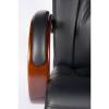 Кресло NORDEN Consul Leather для руководителя, дерево, кожа, цвет черный фото 7