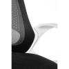 Кресло NORDEN Lime White Black для оператора, белый пластик, сетка, ткань, цвет черный фото 7