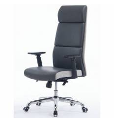 Офисное кресло NORDEN Лондон, хром, экокожа, цвет серый фото 1