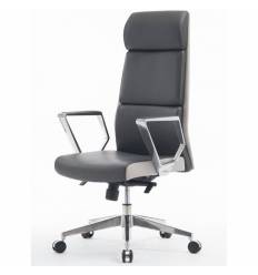 Кресло NORDEN London Lux для руководителя, хром, экокожа, цвет серый