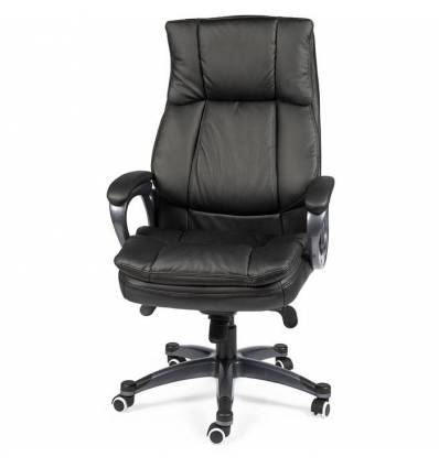 Кресло NORDEN Medison Black для руководителя, экокожа, цвет черный