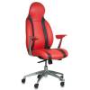 Кресло Бюрократ _MIO для руководителя, цвет красный с черными вставками фото 1