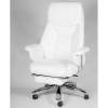 Кресло NORDEN Parlament White для руководителя, хром, экокожа, цвет белый фото 1