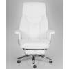 Кресло NORDEN Parlament White для руководителя, хром, экокожа, цвет белый фото 3