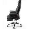 Кресло NORDEN Parlament Black Leather для руководителя, хром, кожа, цвет черный фото 4
