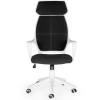 Кресло NORDEN Polo White Black для руководителя, белый пластик, ткань, цвет черный фото 2