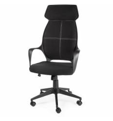 Кресло NORDEN Polo Full Black для руководителя, черный пластик, ткань, цвет черный
