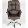 Кресло NORDEN President Brown Leather для руководителя, хром, кожа, цвет черный фото 2