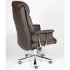 Кресло NORDEN President Brown Leather для руководителя, хром, кожа, цвет черный фото 6