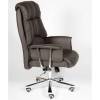 Кресло NORDEN President Brown Leather для руководителя, хром, кожа, цвет черный фото 7