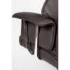 Кресло NORDEN President Brown Leather для руководителя, хром, кожа, цвет черный фото 8