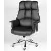 Кресло NORDEN President Black Leather для руководителя, хром, кожа, цвет черный
