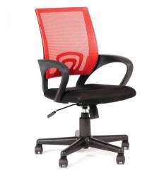 Кресло NORDEN Spring Nylon Red для оператора, красная сетка, черная ткань