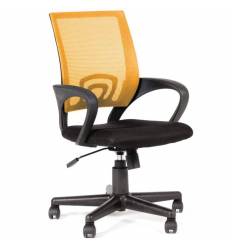 Кресло NORDEN Spring Nylon Orange для оператора, оранжевая сетка, черная ткань