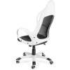 Кресло NORDEN Sprint White геймерское, белый пластик, сетка, ткань, экокожа, цвет черный фото 4