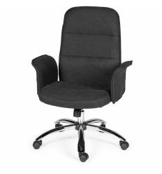 Кресло NORDEN Torino Black для оператора, хром, ткань, цвет черный