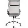 Кресло NORDEN Helmut Grey для руководителя, хром, сетка, цвет серый фото 4