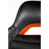 Кресло NORDEN Shelby геймерское, серый пластик, ткань, экокожа, цвет черный, оранжевая строчка фото 7