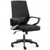 Кресло NORDEN Ergo Black LB Full Black для руководителя, черный пластик, черная сетка, черная ткань фото 1