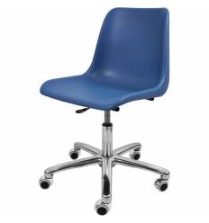 Кресло ITALSEAT Vicenza SW Chrome синий для оператора, хром, пластик, цвет Blu RAL 5009
