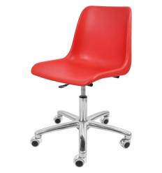 Кресло ITALSEAT Vicenza SW Chrome красный для оператора, хром, пластик, цвет Rosso RAL 3002