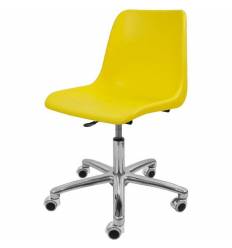 Кресло ITALSEAT Vicenza SW Chrome желтый для оператора, хром, пластик, цвет Yellow RAL 1016