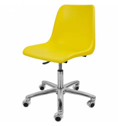 Кресло ITALSEAT Vicenza SW Chrome желтый для оператора, хром, пластик, цвет Yellow RAL 1016
