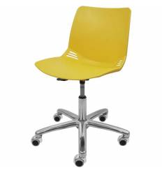 Офисное кресло ITALSEAT Race SW Chrome желтый, хром, пластик, цвет Giallo limone RAL 1012 фото 1
