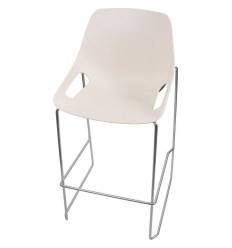 Барный стул ITALSEAT Q5-Bar белый пластиковый, цвет Bianco RAL 1013 фото 1