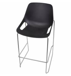 Барный стул ITALSEAT Q5-Bar черный пластиковый, цвет Nero RAL 8022 фото 1