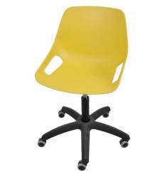 Кресло ITALSEAT Q5 SW Black желтый для оператора, пластик, цвет Giallo RAL 1012