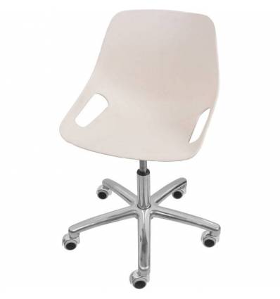 Кресло ITALSEAT Q5 SW Chrome белый для оператора, хром, пластик, цвет Bianco RAL 1013