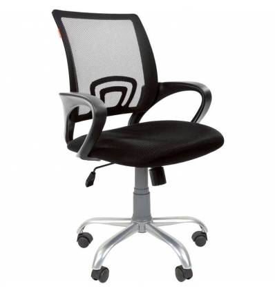 Кресло CHAIRMAN 696 SILVER/BLACK для оператора, сетка/ткань, цвет черный