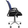 Кресло CHAIRMAN 696 SILVER/BLUE для оператора, сетка/ткань, цвет синий/черный фото 3