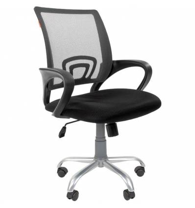 Кресло CHAIRMAN 696 SILVER/GREY для оператора, сетка/ткань, цвет серый/черный
