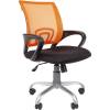 Кресло CHAIRMAN 696 SILVER/ORANGE для оператора, сетка/ткань, цвет оранжевый/черный фото 1