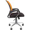 Кресло CHAIRMAN 696 SILVER/ORANGE для оператора, сетка/ткань, цвет оранжевый/черный фото 3