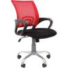Кресло CHAIRMAN 696 SILVER/RED для оператора, сетка/ткань, цвет красный/черный фото 1