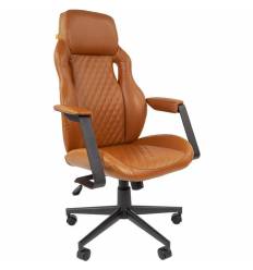 Кресло CHAIRMAN 720/brown для руководителя, экокожа, цвет коричневый
